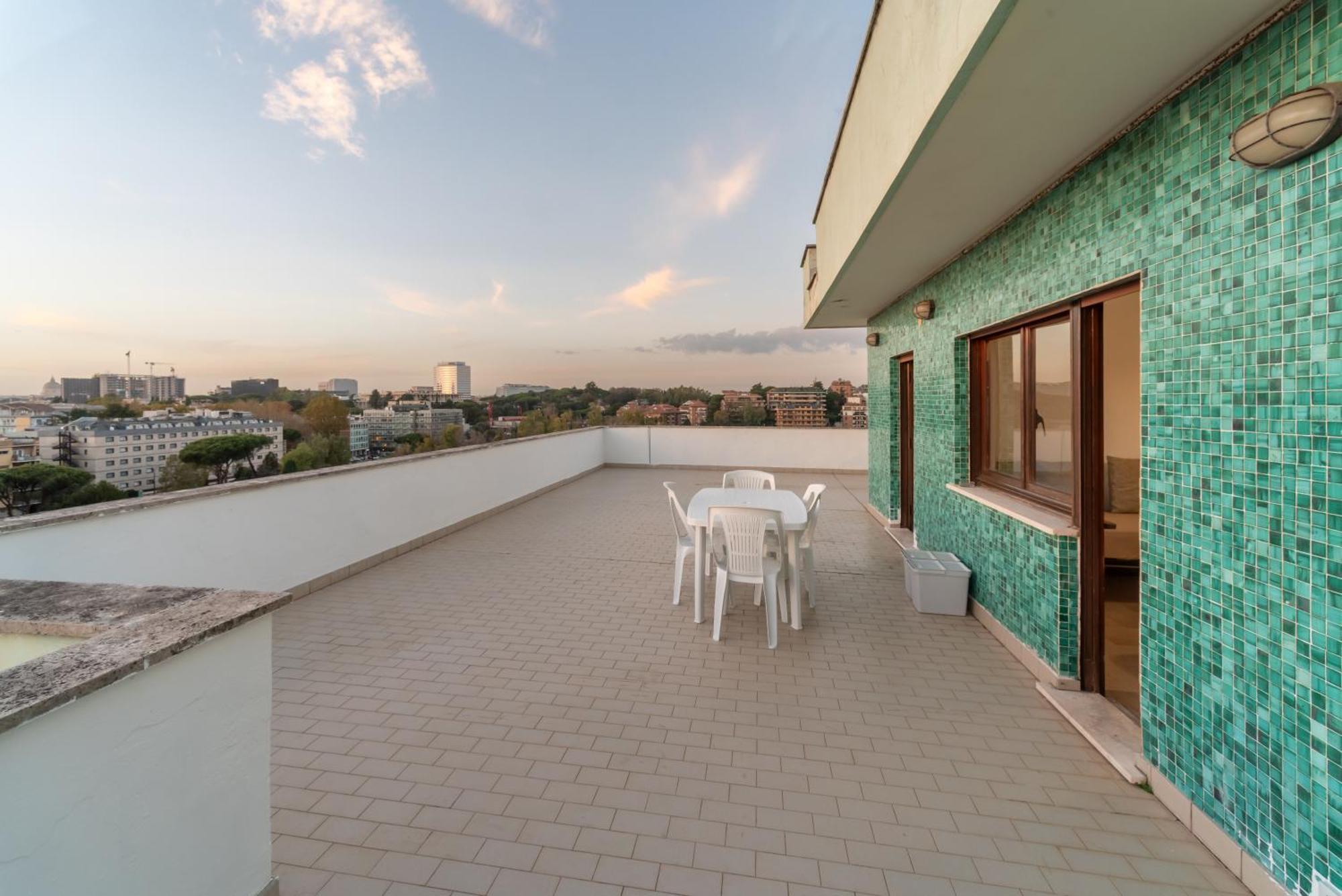 Eur - Penthouse Leilighet Roma Eksteriør bilde